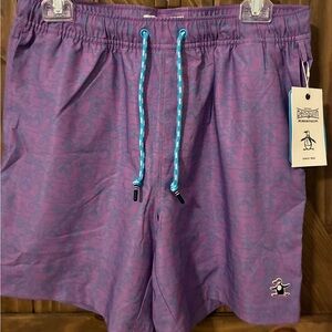 *NWT*
Original Penguin Men's Swim Trunks in Purple with Blue Accents